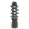 Demonia SWING-230G Black Glitter Platform Buckle Boots