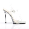 Fabulicious GALA-08 Clear Lucite High Heeled Sandals
