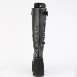 Pleaser LEGEND-8899 Black Genuine Leather Thigh Boots