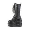 Demonia SWING-327 Black Vegan Platform Knee High Boots