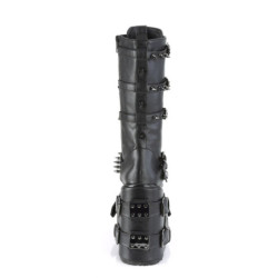 Demonia SWING-327 Black Vegan Platform Knee High Boots