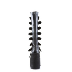 Demonia SWING-815 Black Vegan Platform Knee High Boots