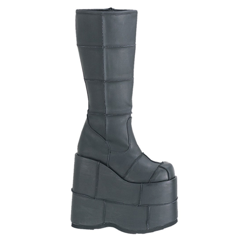 Demonia STACK-301 Black Vegan Cyber Platform Men Boots Demonia STACK-301 Black Vegan Cyber Platform Men Boots
