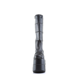 Demonia STACK-301 Black Vegan Cyber Platform Men Boots