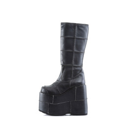 Demonia STACK-301 Black Vegan Cyber Platform Men Boots