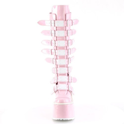 Demonia SWING-815 Rose Hologram Platform Knee Boots