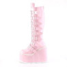 Demonia SWING-815 Rose Hologram Platform Knee Boots
