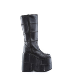 Demonia STACK-301 Black Vegan Cyber Platform Men Boots