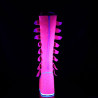 Demonia SWING-815UV Pink Glitter Platform Knee Boots