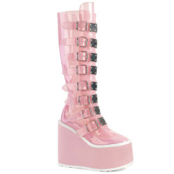 Pleaser BEJEWELED-708MS Silver Strass Platform High Heels