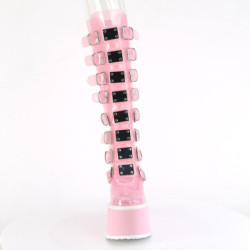 Pleaser BEJEWELED-708MS Silver Strass Platform High Heels
