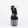Pleaser BEJEWELED-708MS Black Strass Platform High Heels