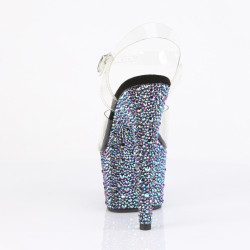 Pleaser BEJEWELED-708MS Black Strass Platform High Heels