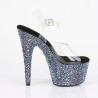 Pleaser BEJEWELED-708MS Black Strass Platform High Heels