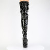 Devious DOMINA-3027 Buckle Stiletto Heeled Thigh Boots