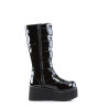 Demonia TRASHVILLE-518 Black Patent Platform Men Boots