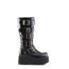 Demonia TRASHVILLE-518 Black Vegan Platform Men Boots