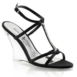 Fabulicious LOVELY-428 Black Satin Transparent Sale