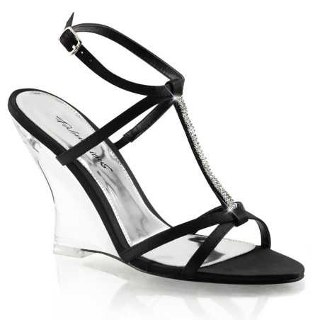 Fabulicious LOVELY-428 Black Satin Transparent Sale