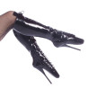 Devious BALLET-2020 Patent Spike Stiletto Heeled Boots