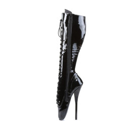 Devious BALLET-2020 Patent Spike Stiletto Heeled Boots