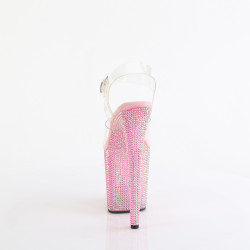 Pleaser BEJEWELED-808RRS Rose Strass High Heels Pole Shoes