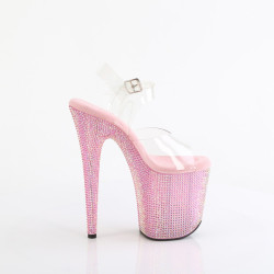 Pleaser BEJEWELED-808RRS Rose Strass High Heels Pole Shoes