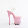 Pleaser BEJEWELED-808RRS Rose Strass High Heels Pole Shoes