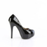 Bordello TEEZE-06 Patent Platform Burlesque Pumps