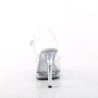 Fabulicious GLORY-508 Clear High Heeled Bridal Sandals
