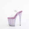 Pleaser BEJEWELED-808RRS Lavender Strass Pole Dance Shoes