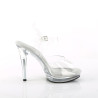 Fabulicious GLORY-508 Clear High Heeled Bridal Sandals