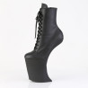 Pleaser BEWITCHED-1020 Black Vegan Leather Ankle Boots