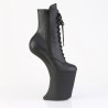 Pleaser BEWITCHED-1020 Black Vegan Leather Ankle Boots