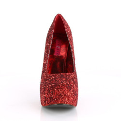 Pleaser Pink Label TEEZE-06GW Red Glitter Sale Women