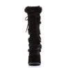 Demonia CAMEL-311 Black Vegan Chunky Knee High Boot