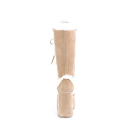 Demonia CAMEL-311 Camel Vegan Chunky Knee High Boot