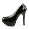 Pleaser Pink Label TEEZE-06W Black Patent Pumps Men