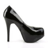 Pleaser Pink Label TEEZE-06W Black Patent Pumps Men
