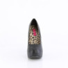 Pleaser Pink Label TEEZE-06W Black Vegan Pumps Men