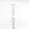 Demonia CAMEL-311 White Vegan Chunky Knee High Boot