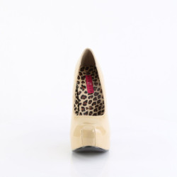 Pleaser Pink Label TEEZE-06W Cream Patent Pumps Men