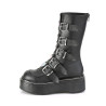 Demonia EMILY-330 Black Platform Buckle Boots Women