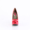 Pleaser Pink Label TEEZE-06W Red Patent Pumps Men