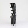 Bordello TEEZE-23 Black Glitter Patent Ankle Boots