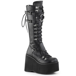 Demonia KERA-200 Black Vegan Platform Shoes Women