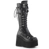 Demonia KERA-200 Black Vegan Platform Shoes Women