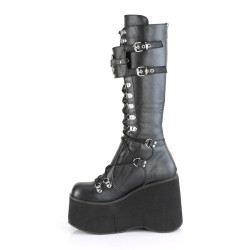 Demonia KERA-200 Black Vegan Platform Shoes Women