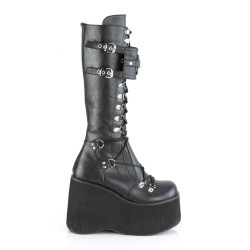 Demonia KERA-200 Black Vegan Platform Shoes Women