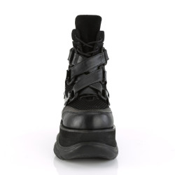 Demonia NEPTUNE-126 Black Vegan Platform Men Boots